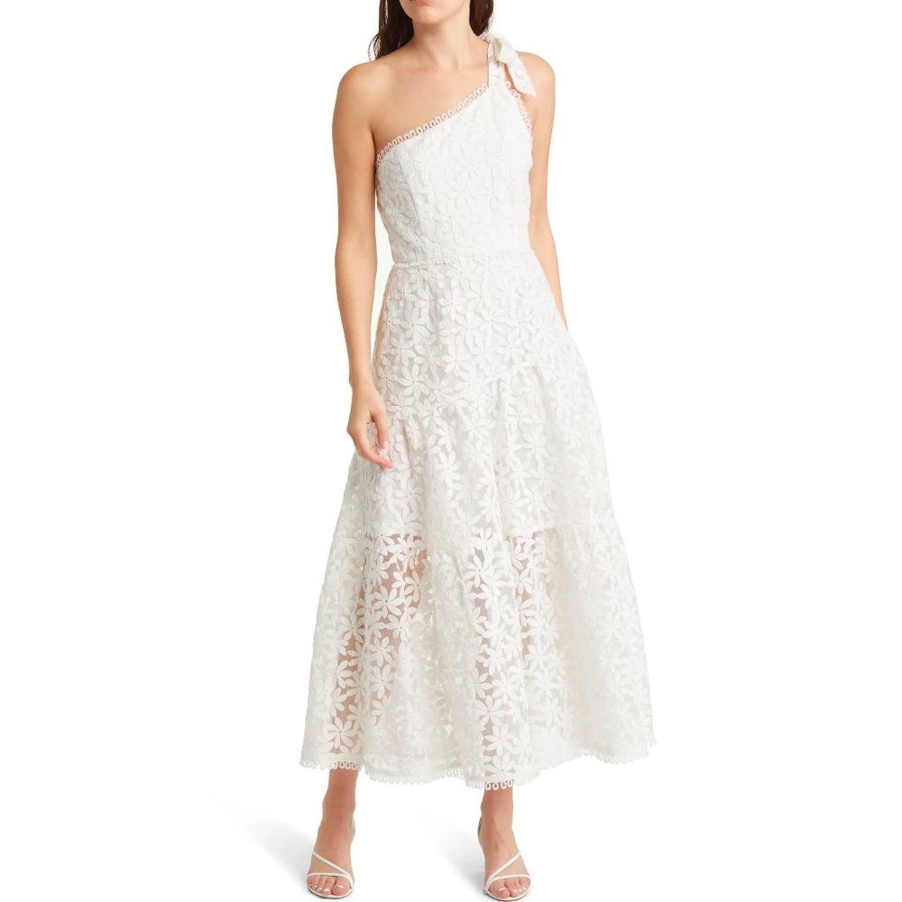 Lost + Wander Madonna Lily Lace One-Shoulder Dress S